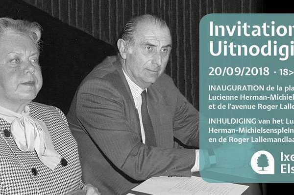 Invitation à l’inauguration de l’avenue R. Lallemand et de la place L.Herman Michielsens